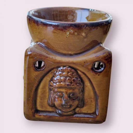 QUEMADOR CERÁMICO CABEZA BUDA (MARRON) [0]