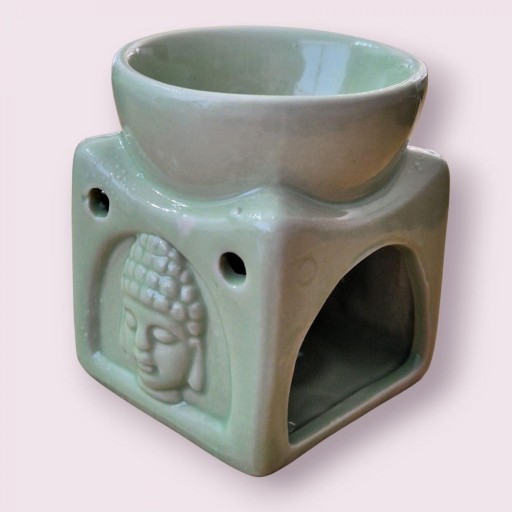 QUEMADOR CERÁMICO CABEZA BUDA (VERDE) [1]