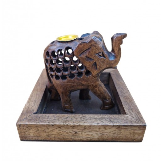 ELEFANTE MADERA PARA CONOS. 