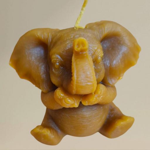 VELAS DE MIEL FORMA ELEFANTE. [1]