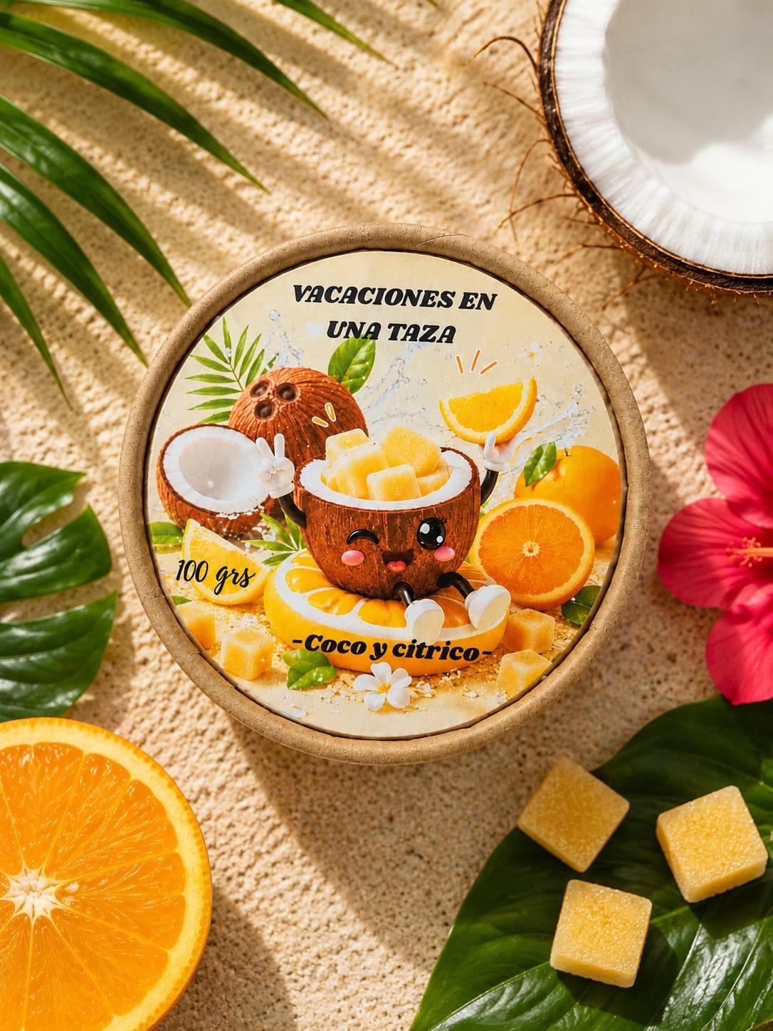 MARIMELS VACACIONES EN UNA TAZA ( WAX MELTS ) Coco y cítricos
