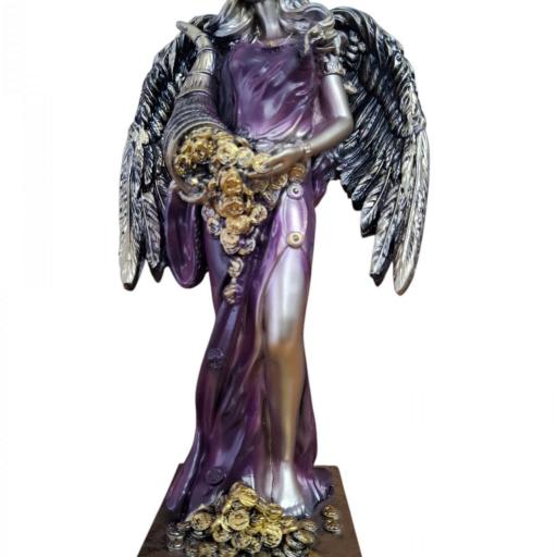 FIGURA EN RESINA DE "DIOSA DE LA FORTUNA" CON ALAS . [1]
