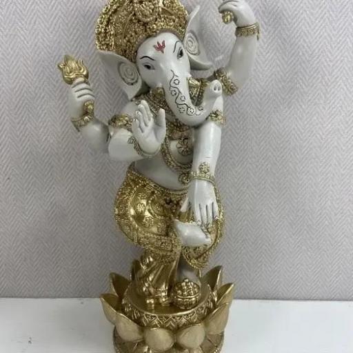 GANESHA BLANCO-DORADO.