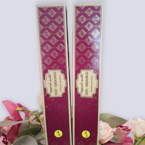 INCIENSO OUDH-SÁNDALO-10 STICKS .