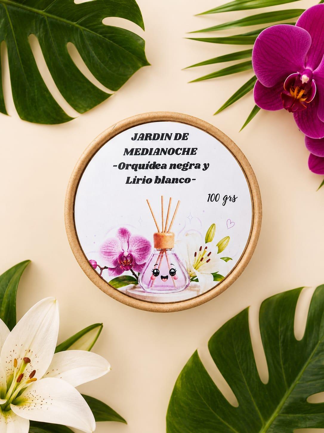 MARIMELS JARDÍN DE MEDIANOCHE ( WAX MELTS ) Orquídea negra y Lirio blanco
