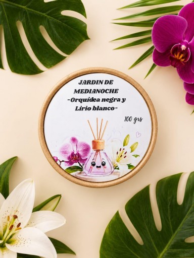 MARIMELS JARDÍN DE MEDIANOCHE ( WAX MELTS ) Orquídea negra y Lirio blanco 