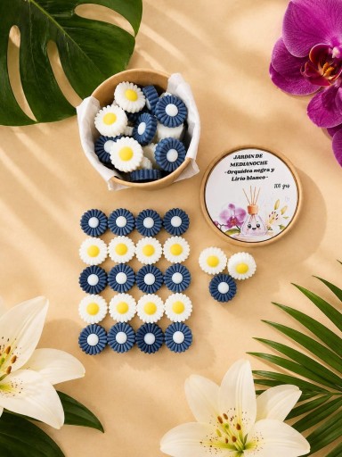 MARIMELS JARDÍN DE MEDIANOCHE ( WAX MELTS ) Orquídea negra y Lirio blanco  [1]