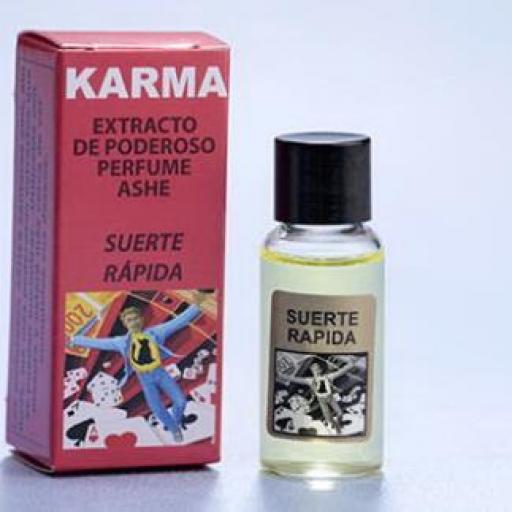 PERFUME ASHE SUERTE RÁPIDA 10 ml. (Para atraer buena suerte de manera rápida).