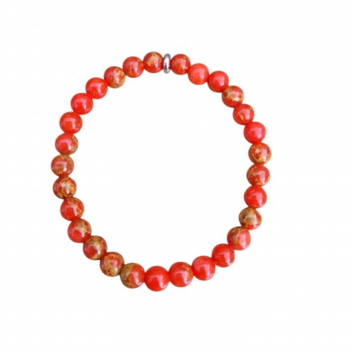 PULSERA MINERAL JADE ROJO  [0]