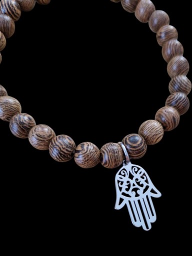 PULSERA PALO SANTO CON MANO FATIMA [1]