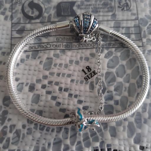 Pulsera para colección de charm en plata 
