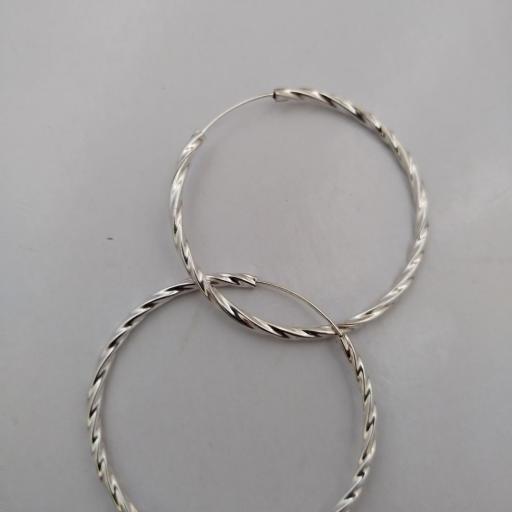 Aros en plata 925 