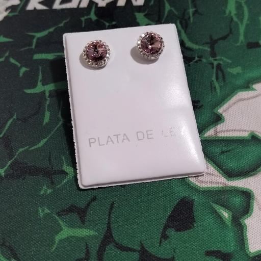 Pendientes cristal y plata  [3]