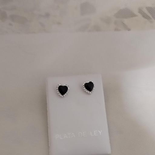 Pendientes cristal y plata 