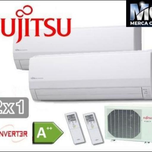 Multisplit  2x1 Fujitsu ASY 25 MI-KMW + ASY 35 MI-KMW + AOY50Ui-KB WiFi