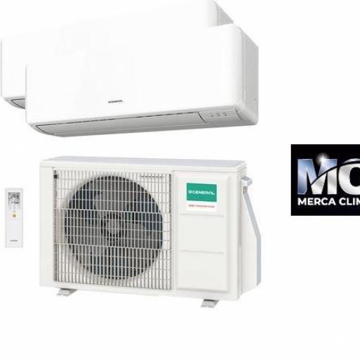 Aire acondicionado multisplit 2x1 General ASG09U2MI-KM (U. Ext. 14) wifi