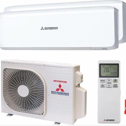  2X1 Mitsubishi Heavy Serie SMART-SCM45ZS-W Multisplit-SKM20ZSP-W+SKM35ZSP-W