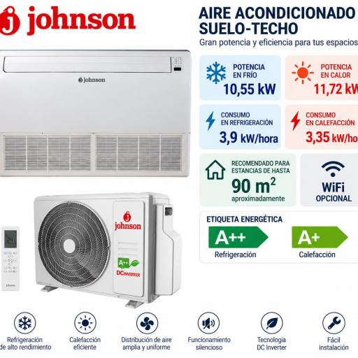 Johnson JFM105V3K Aire acondicionado Suelo-Techo