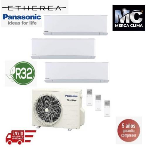 Panasonic KIT-3Z252535-VKE Etherea 3x1 Blanco mate