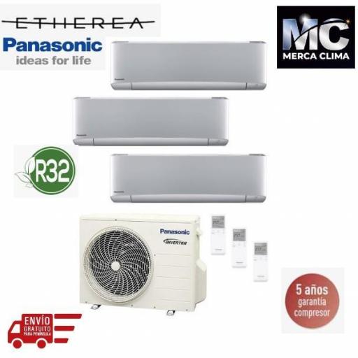 Panasonic KIT-3XZ202035-TBE Etherea 3x1 Plateado