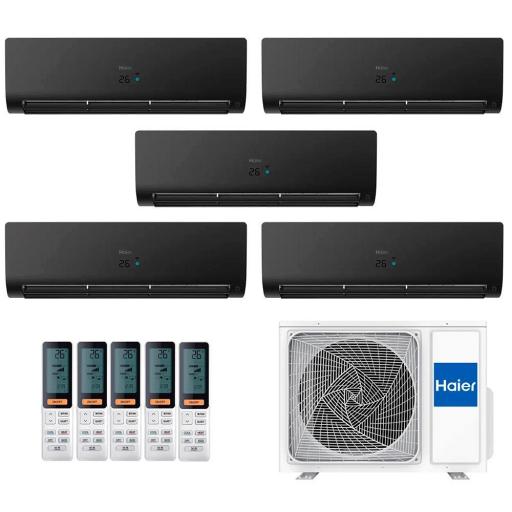 MultiSplit 5x1 Haier Flexis 5U105S2SS5FA + 4xFlexis 25 Negra + Flexis 35 Negra WiFi 