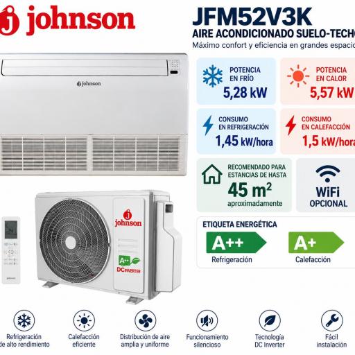 Johnson JFM52V3K Aire acondicionado Suelo-Techo