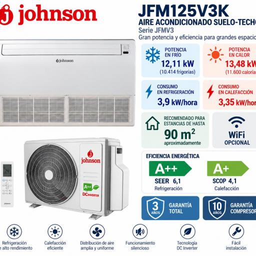Johnson JFM125VK Aire acondicionado Suelo-Techo