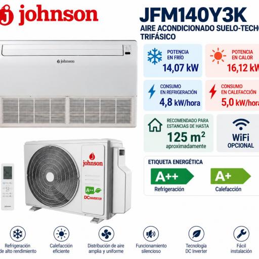 Johnson JFM140Y3K Aire acondicionado Suelo-Techo - Trifásico