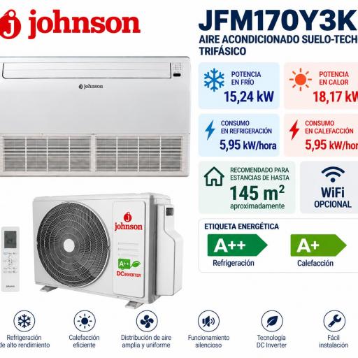 Johnson JFM170Y3K Aire acondicionado Suelo-Techo - Trifásico