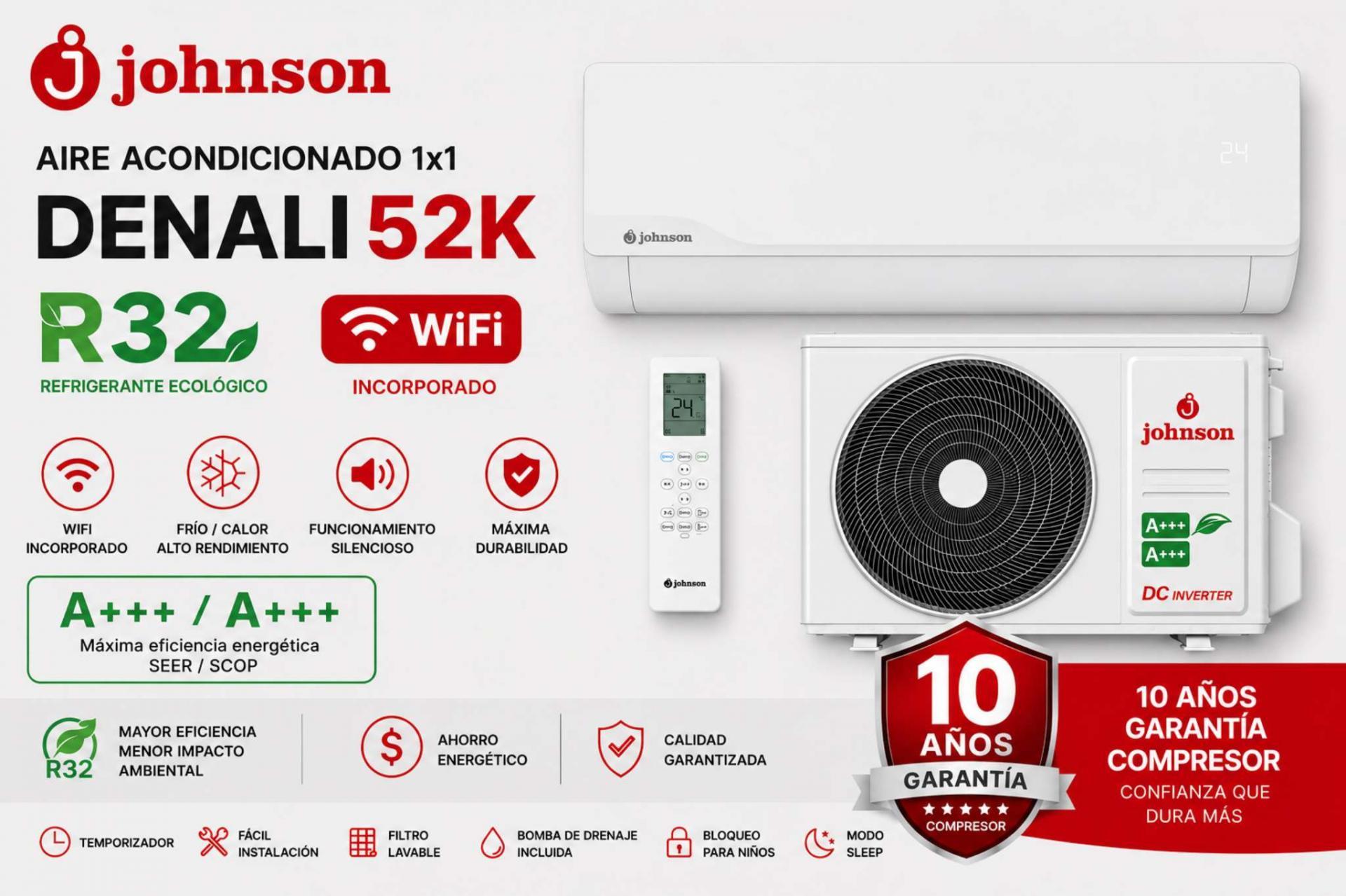 Split Johnson Denali 52K WIFI A+++