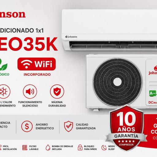 Johnson LICEO 35K Aire Acondicionado 1x1 WIFI