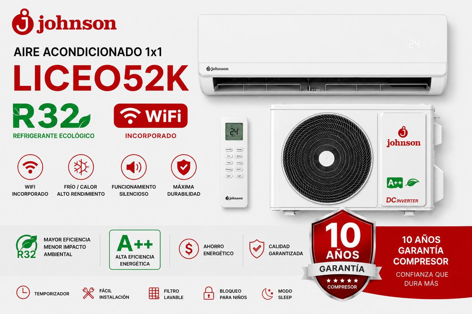 Johnson LICEO52K Aire Acondicionado 1x1
