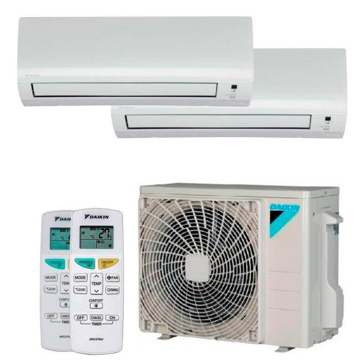 MultiSplit 2x1 Daikin Sensira 2x TXF25F WiFi Incluido