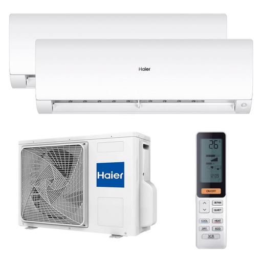 MultiSplit Haier 2x1 2U50S2M1FA+AS25S2F1FA + AS35S2F1FA Blanca UV WiFi 