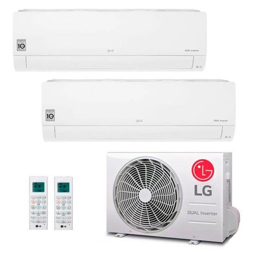 Aire Acondicionado Split 2X1 LG MU2R17 + PC12SK + PC12K CONFORT CONNECT