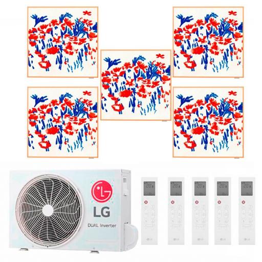MultiSplit 5X1 LG 4xArtcool Gallery Photo AR9 + AR12 + MU5R30