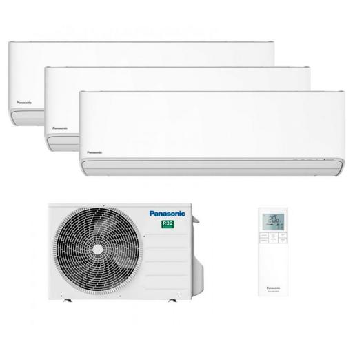 Multi Split 3x1 Panasonic 2x CS-TZ25ZKEW +  CS-TZ35ZKEW + CU-3TZ52TBE