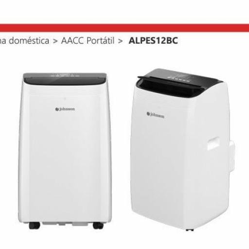 Aire Acondicionado Portátil Johnson ALPES12BC