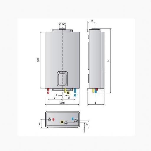 Calentador GAS NATURAL 16L  Ariston Next Evo X 16 SFT EU + kit NATURAL [1]
