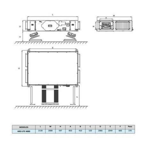 Recuperador de calor Daitsu HRD LITE EC 4000 [1]