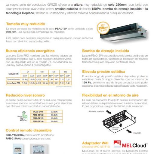 Conducto Mitsubishi Electric MGPEZ-140VJA [2]