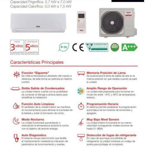 Riello Carrier AARIA AMW 35QP R32 split aire wifi incluido [1]