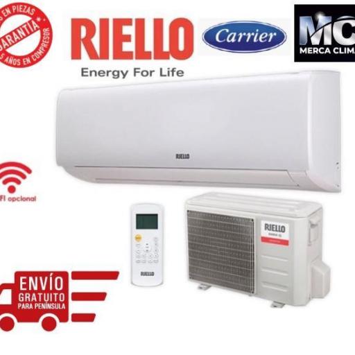 Riello Carrier AARIA AMW 50QP R32 split aire wifi incluido 