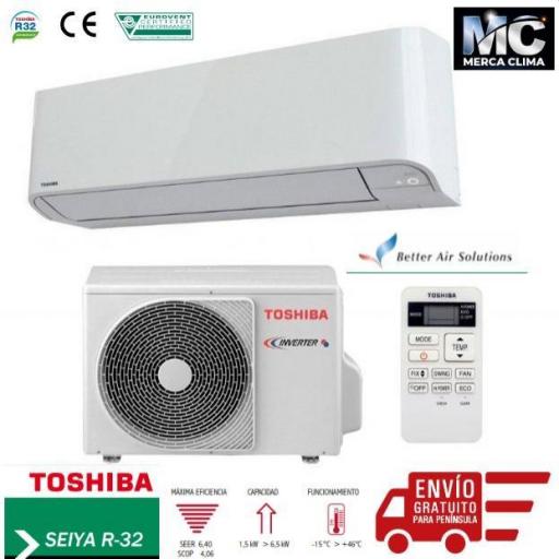 Aire acondicionado Split Toshiba SEIYA 13 R32