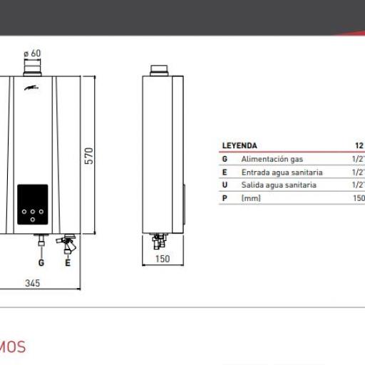 CALENTADOR DE GAS ESTANCO SIME MINI 12 BF ErP GAS NATURAL [1]