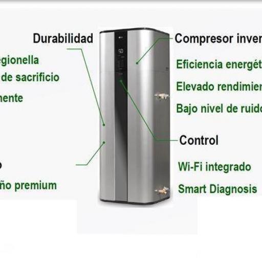  AeroTermo LG 270L Bomba de Calor WH27S.F5 - Inverter-Inox-Clase A+ [5]