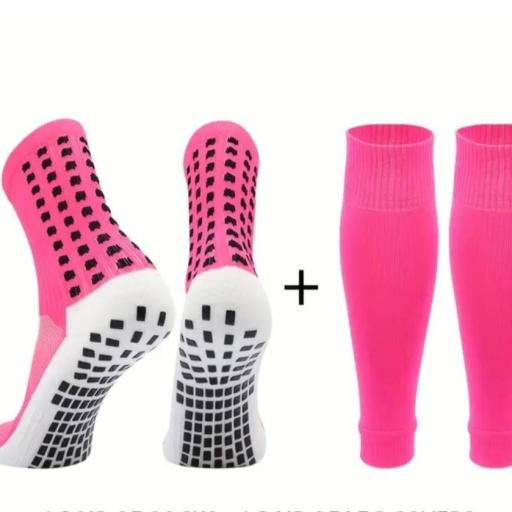 CALCETINES + MEDIAS TUBULARES ROSAS 