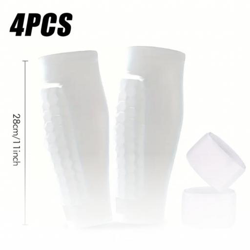 ESPINILLERAS CON CALCETIN INCORPORADO BLANCA