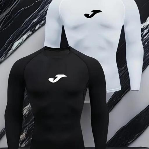 CAMISETA COMPRESION JOMA NEGRA