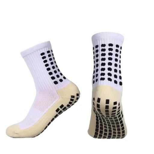 PACK CALCETINES DEPORTIVOS ANTIDESLIZANTES BLANCOS